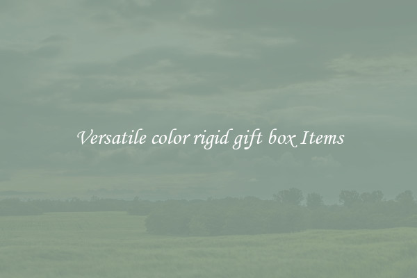 Versatile color rigid gift box Items