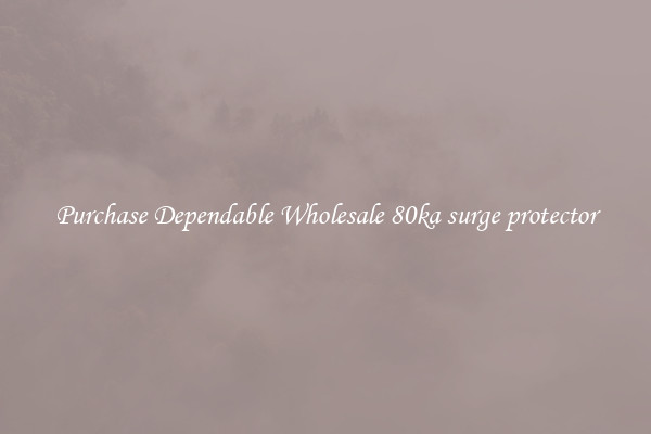Purchase Dependable Wholesale 80ka surge protector