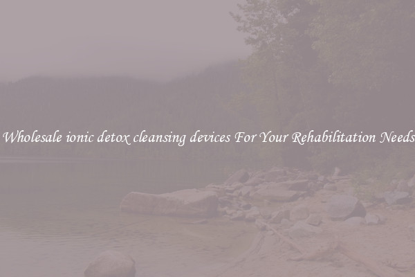 Wholesale ionic detox cleansing devices For Your Rehabilitation Needs