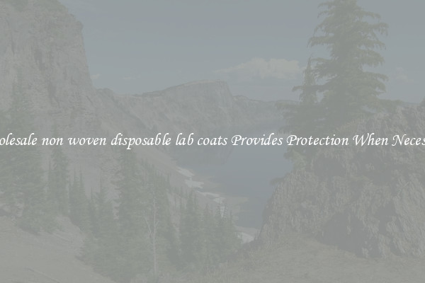 Wholesale non woven disposable lab coats Provides Protection When Necessary