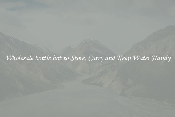 Wholesale bottle hot to Store, Carry and Keep Water Handy