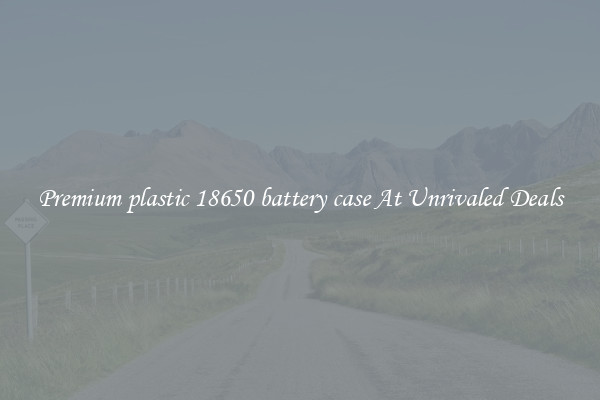 Premium plastic 18650 battery case At Unrivaled Deals