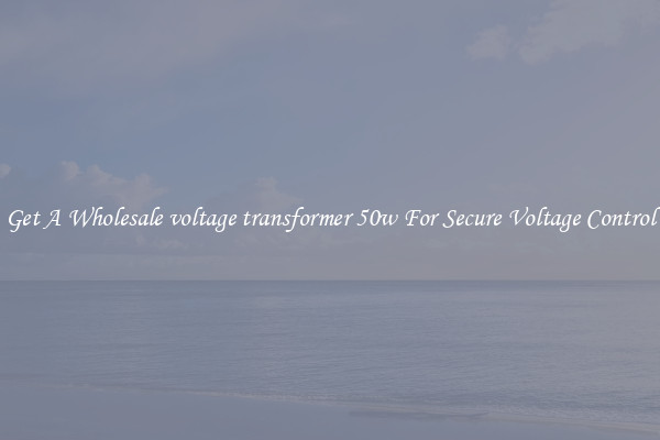 Get A Wholesale voltage transformer 50w For Secure Voltage Control
