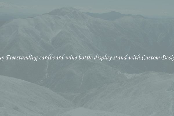 Buy Freestanding cardboard wine bottle display stand with Custom Designs